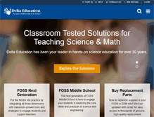 Tablet Screenshot of deltaeducation.com